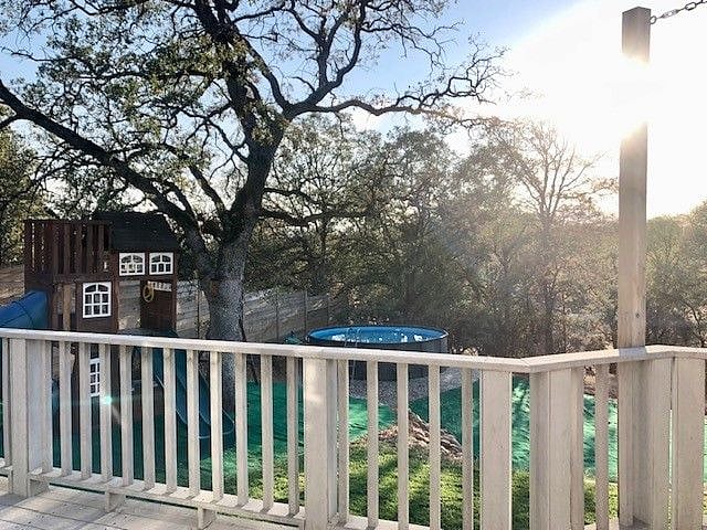 Pool and children's playset