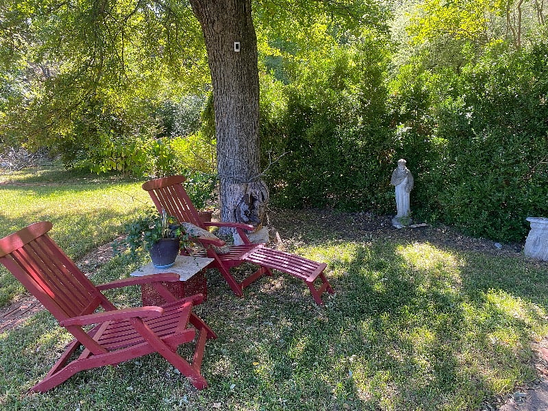 Front yard of cottage