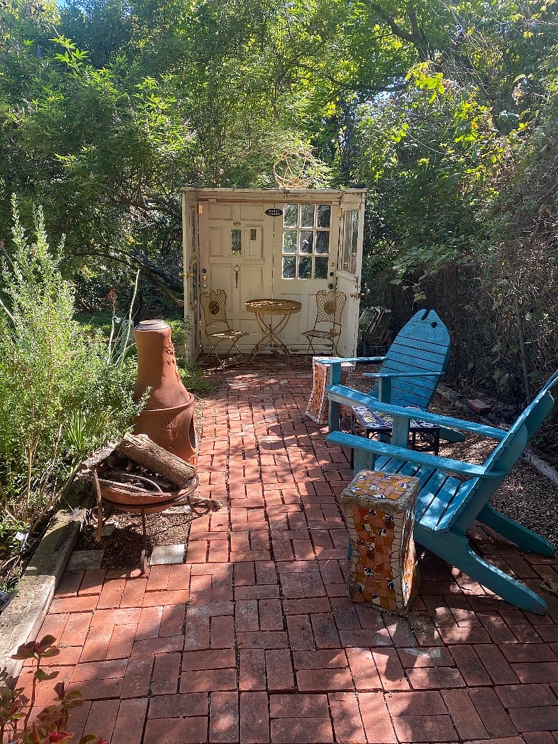 Outside garden area