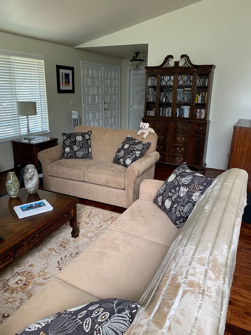 Living room and entry hallway