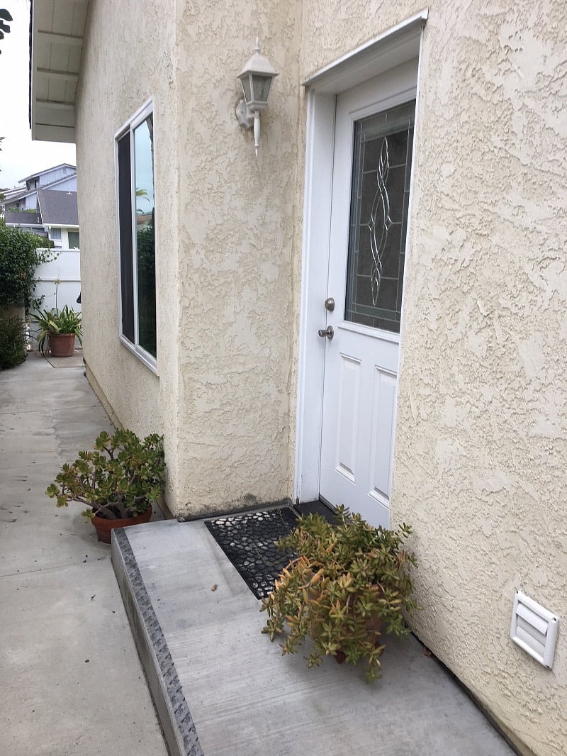 Your private entrance door.
