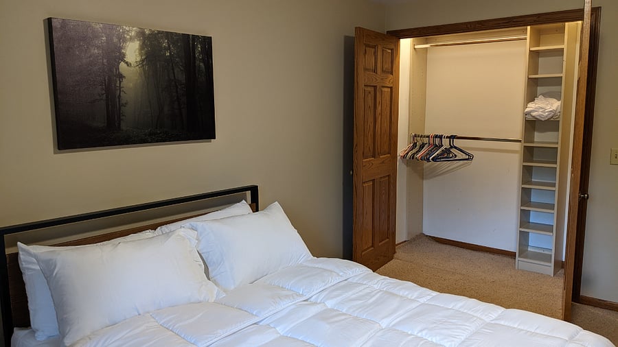Bedroom 2: large closet