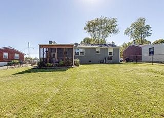 huge fenced in back yard