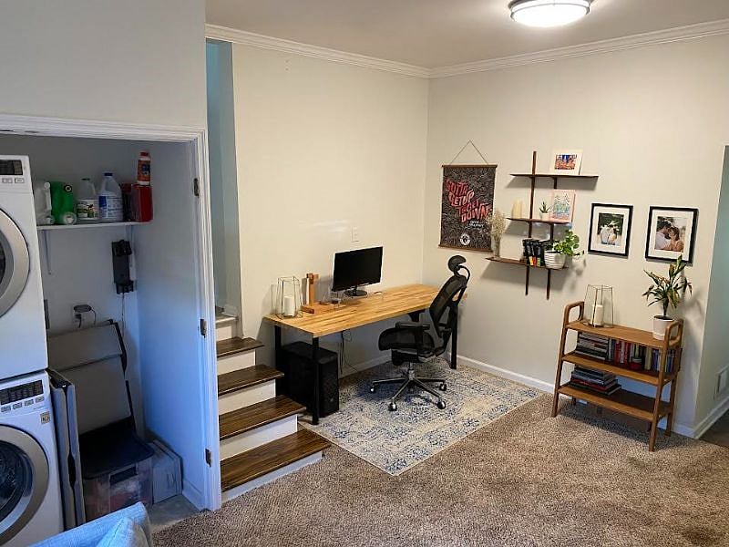 bonus room with pull out couch (not pictured) and office space