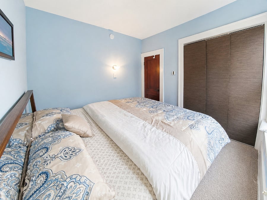 King bed in primary bedroom