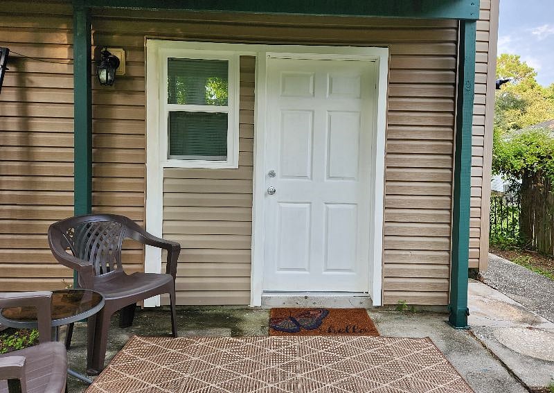 Private entrance from private patio.