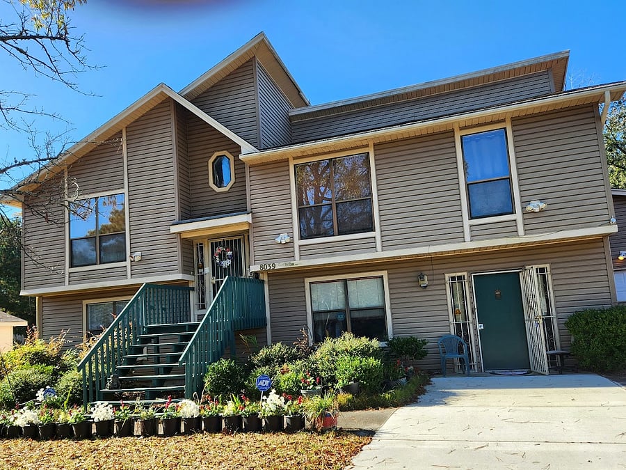 Front of Restful Haven.
