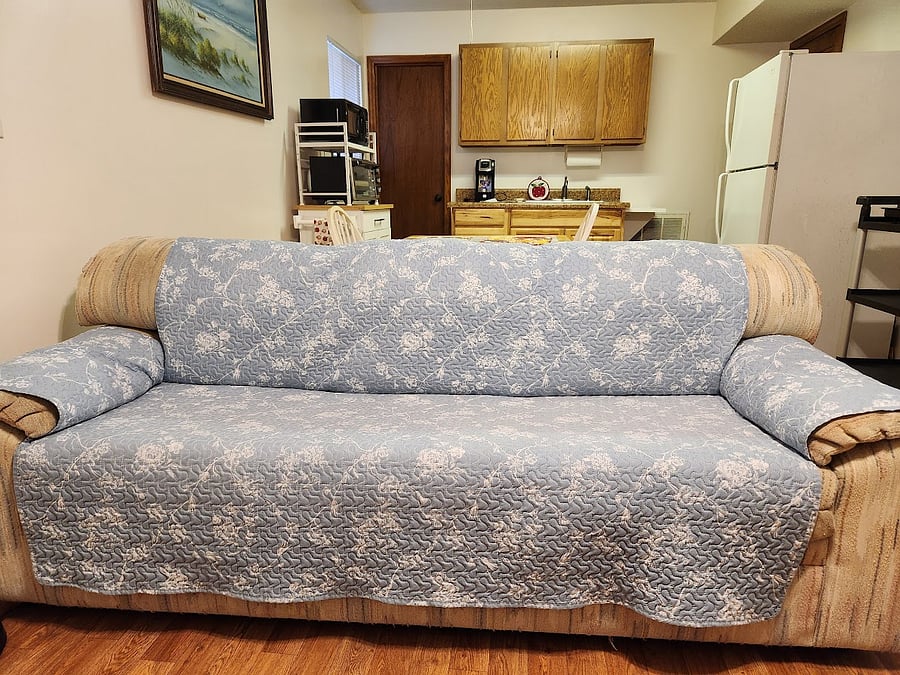 Very comfortable queen-size sofa.