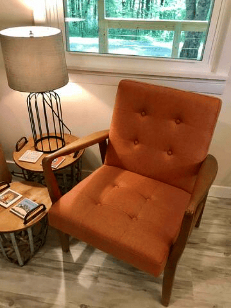 This chair is in the bigger bedroom now.