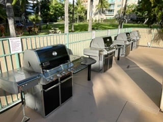 Propane gas Weber BBQ's for residents use 