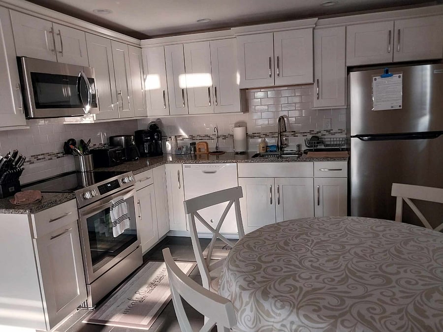 Kitchen with new appliances