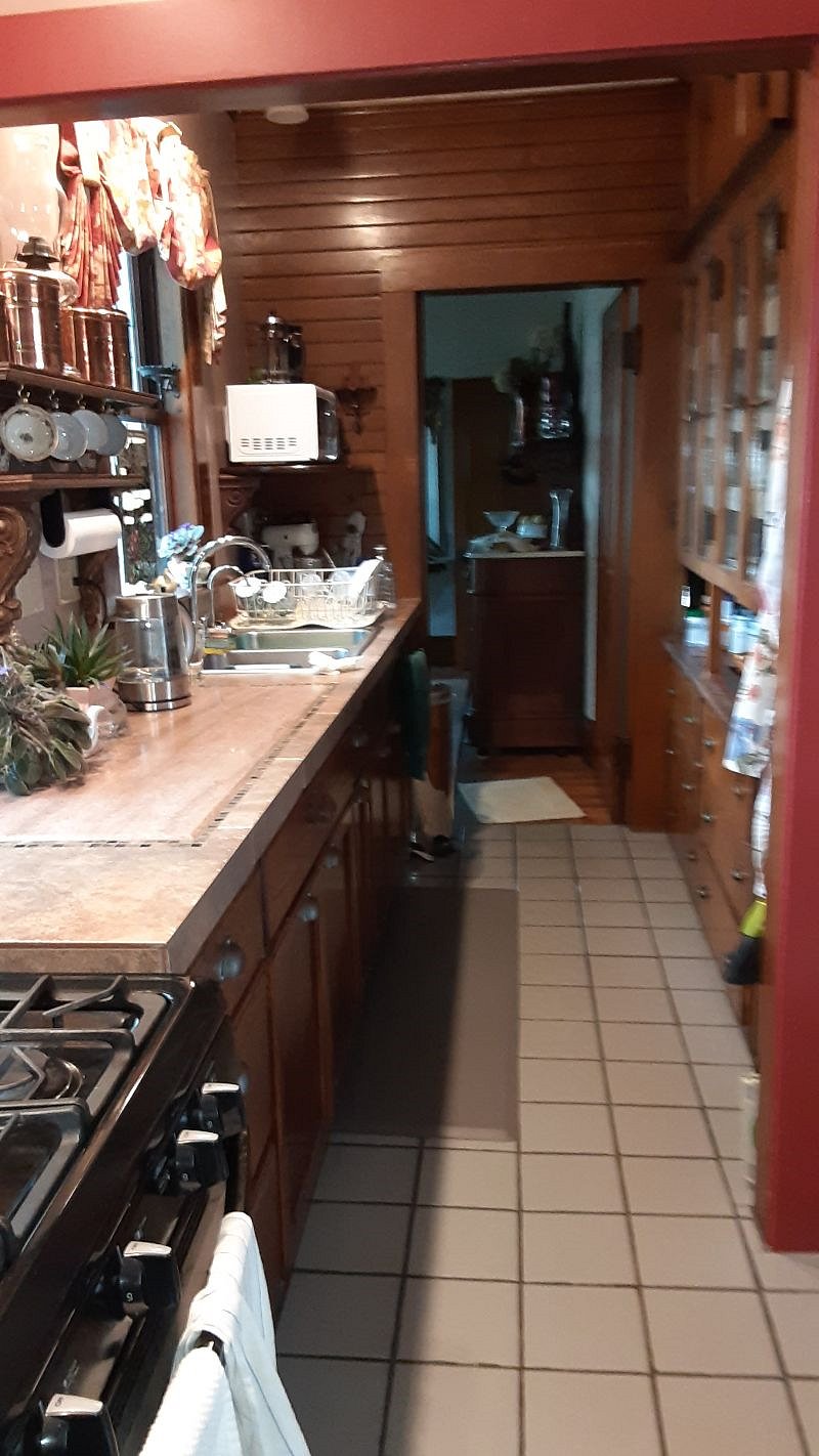 kitchen galley and butler's pantry
