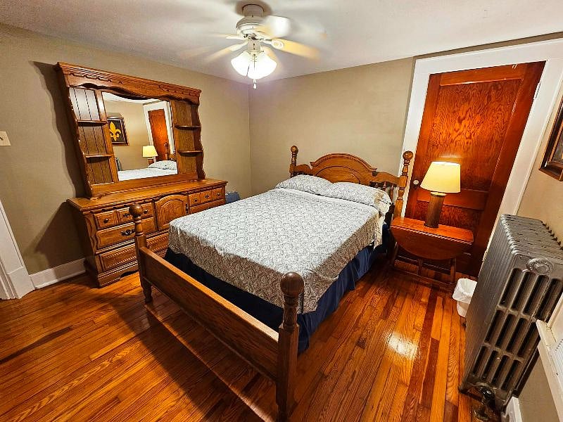 Primary bedroom with queen-sized bed