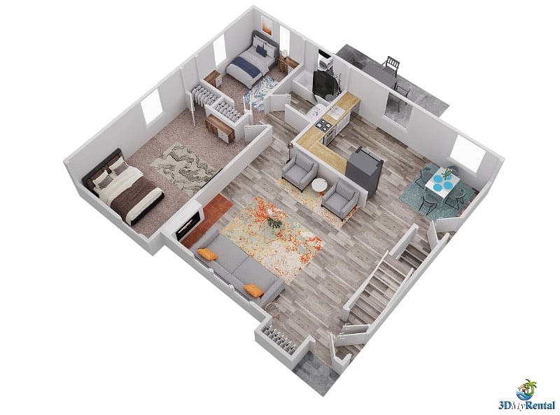 3d photo of the main floor