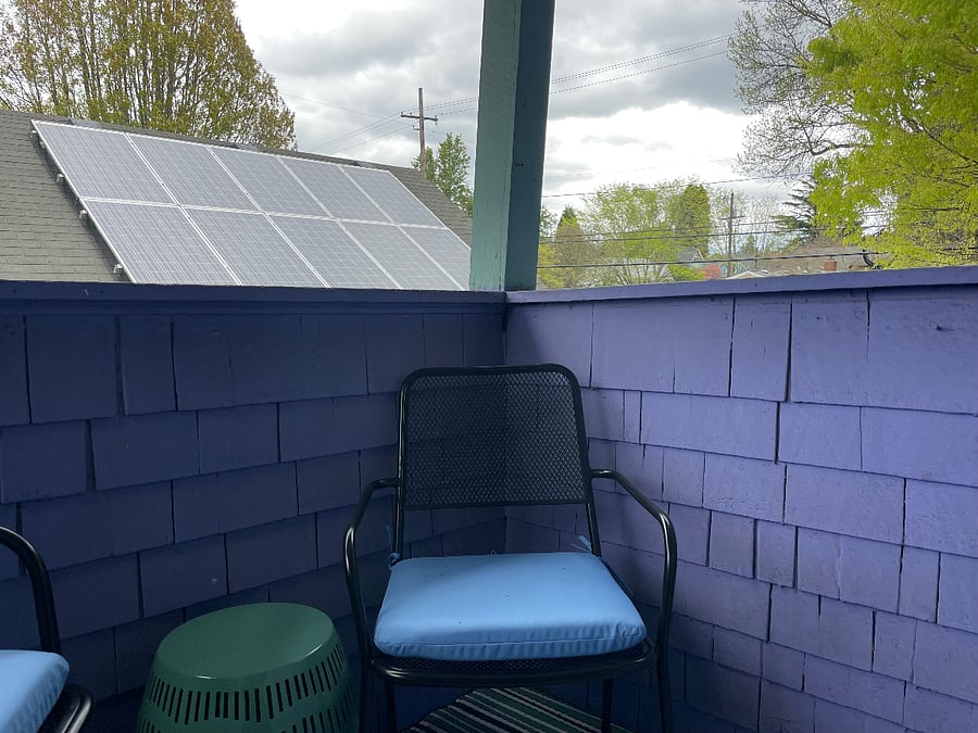 Little deck off the kitchen