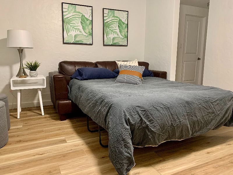 Living room - queen pull out couch bed