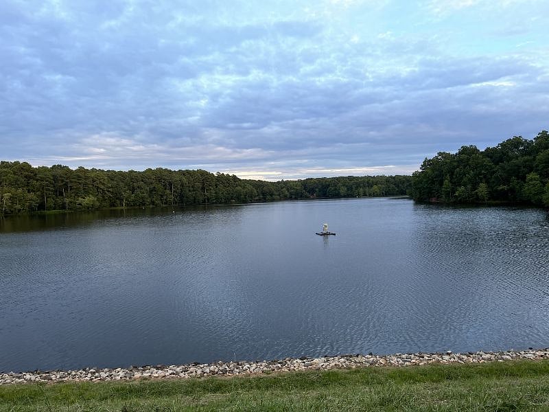 The lake at Bond park which has a 2 mile trail around.