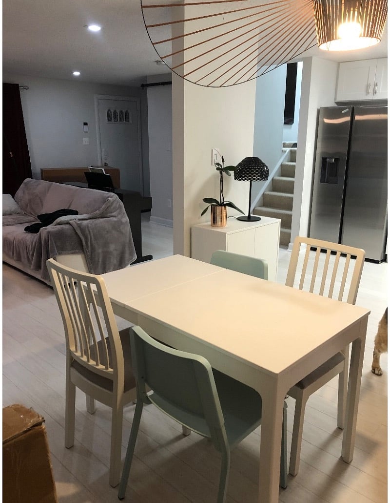 Dining room area on the main floor.