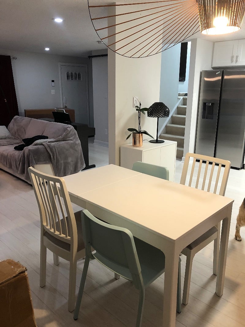 Dining area on the main floor.