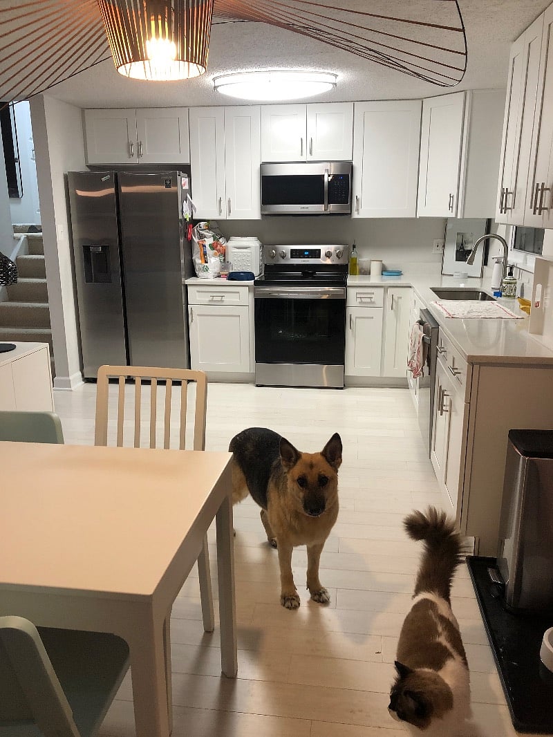 Full size kitchen on the main floor.