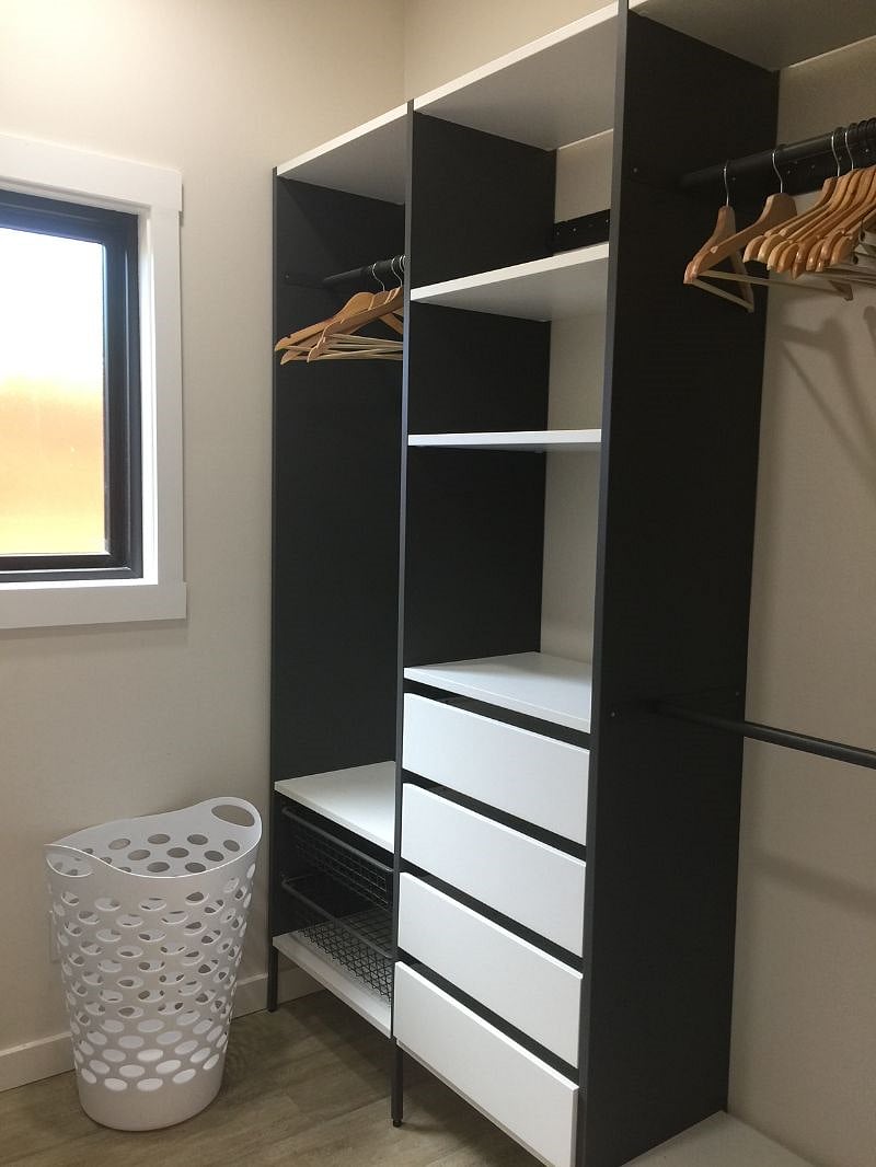 Spacious Clothes Closet and drawers provided