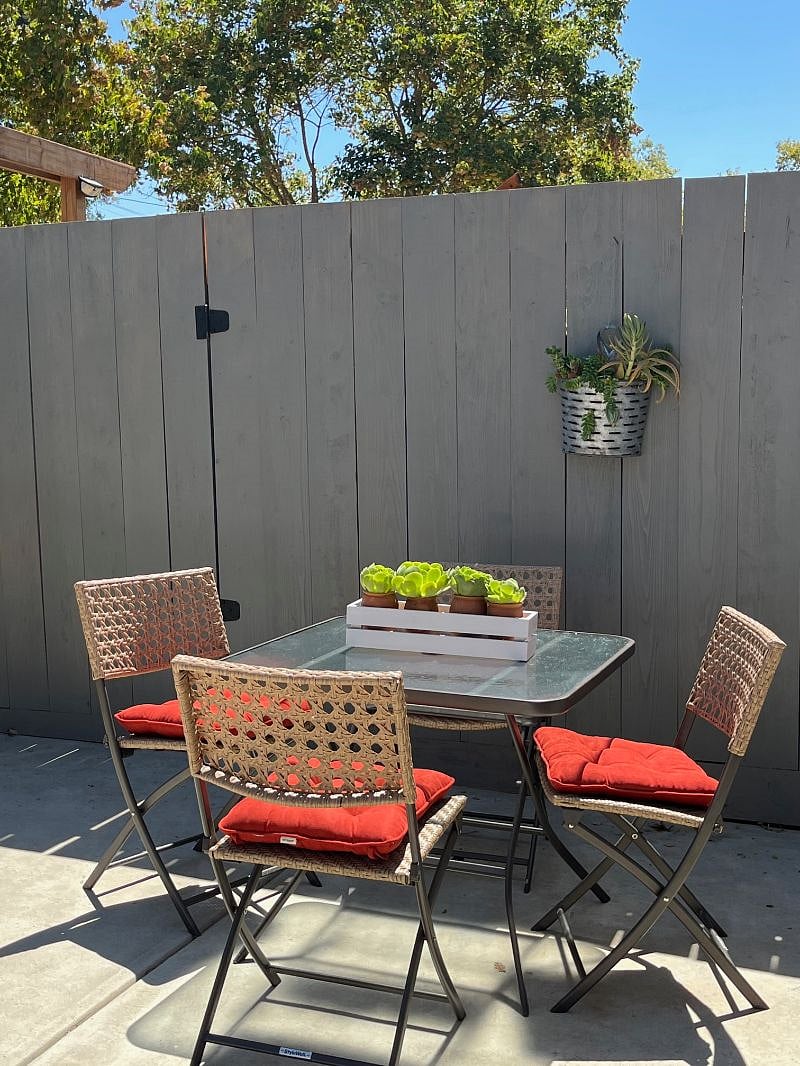 Outdoor Dining Table and Chairs.