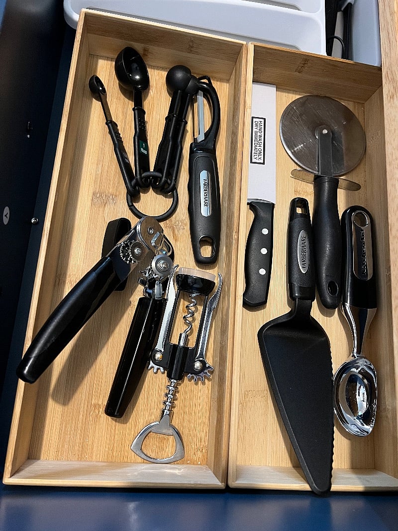 Everything, even the pizza cutter!