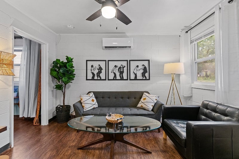 Keep the space to your own comfort level with dedicated heat/cool unit with remote.