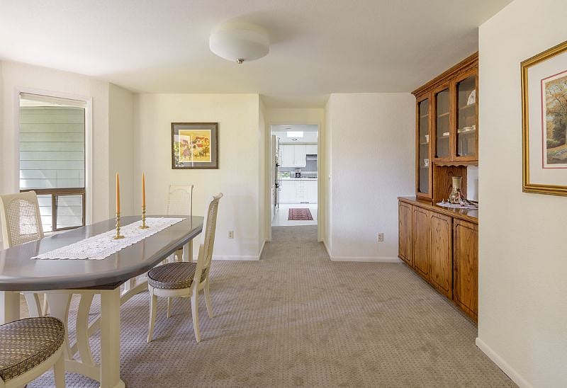 Dining room looking toward kitchen.