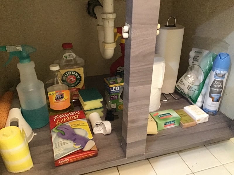 Cleaning items, nite light, starter paper goods and more.