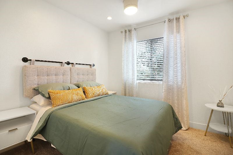 Escape to Bedroom 2
Full size Bed, sleeps 2

A dreamy sanctuary of style and comfort in this stunning bedroom - where every detail is carefully curated to soothe the senses and inspire sweet dreams.