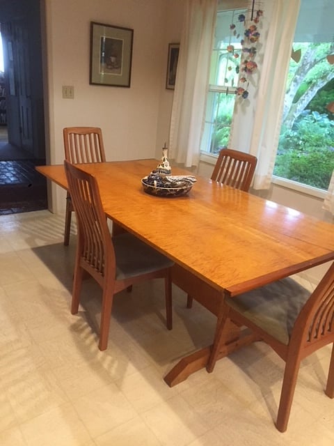tiger maple table
