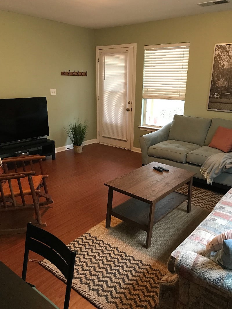 Love seat has now been added to living room.