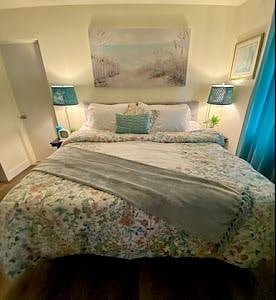 Master Bedroom. King size sleep number bed.