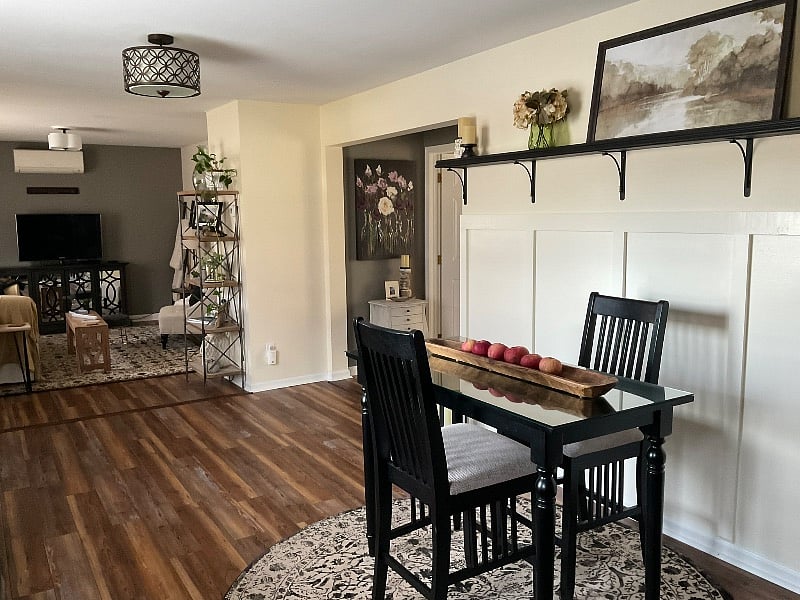 Open concept offers spacious living areas