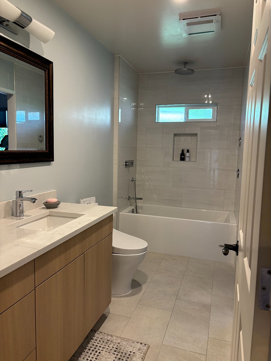 large updated bath
