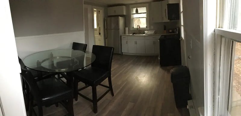 Kitchen from living room