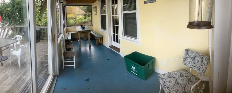 3 season porch with dining nook