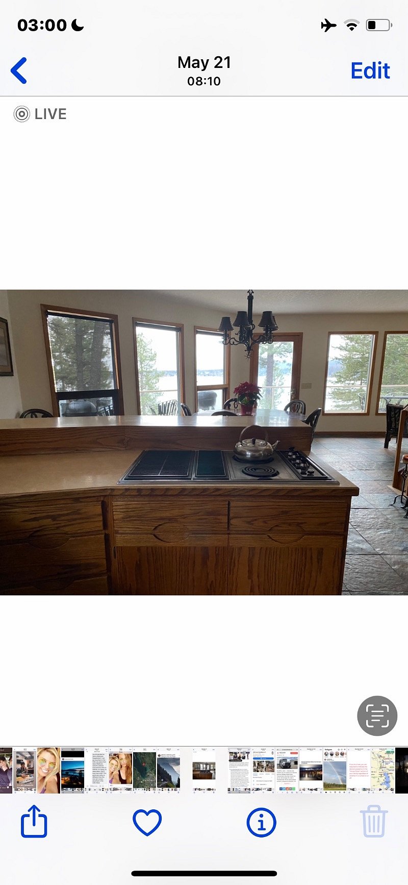 Kitchen open concept to dining area & living area