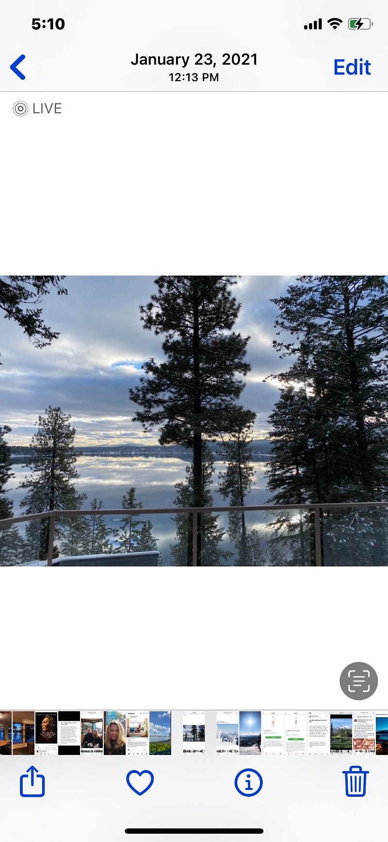 Winter View from mid deck