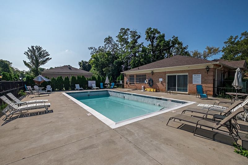 Swimming pool for the warmer months available 