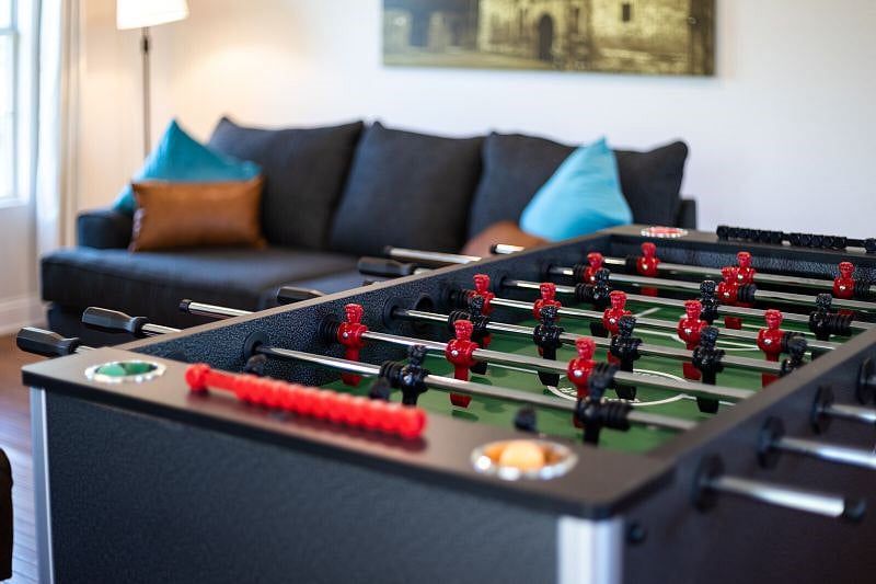 Second-floor living room & game room