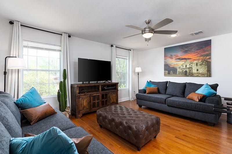 Second-floor living room & game room