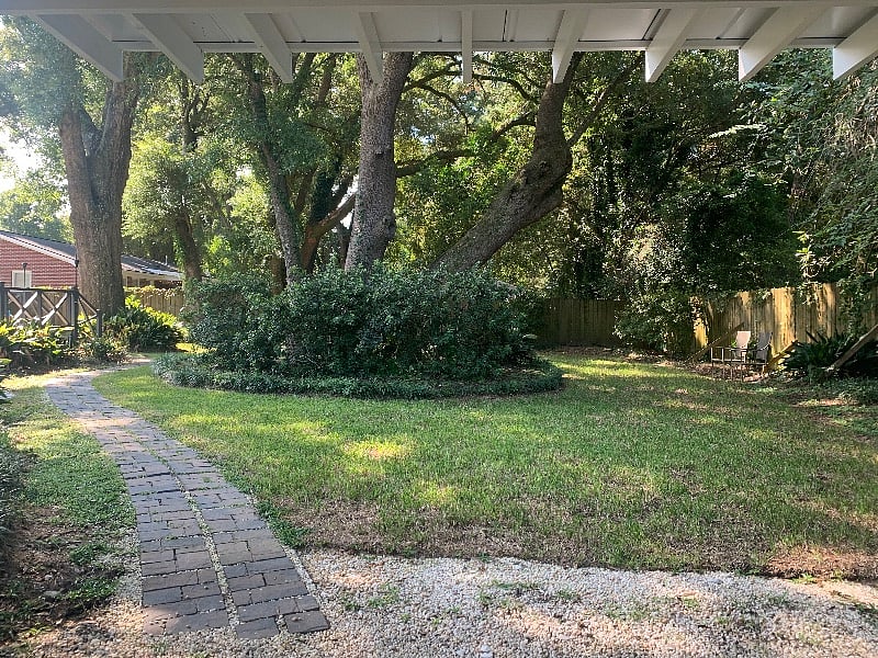 Garden view from your private patio