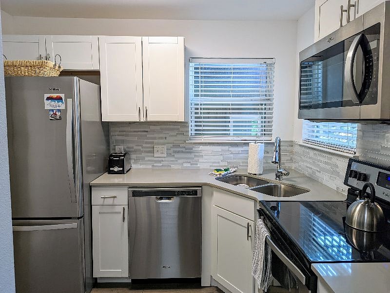 Fully stocked and recently remodeled kitchen