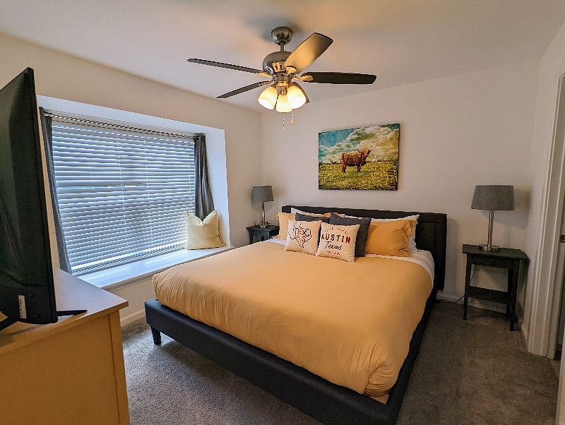 Master bedroom with king bed and ensuite full bath. Comes with two sets of all linens and towels