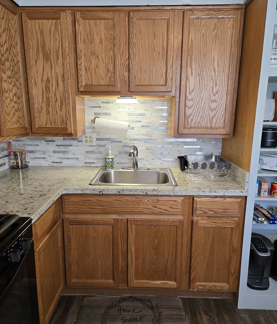 Oak Cabinets and Granite Countertops