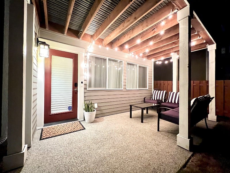 Private lower patio
