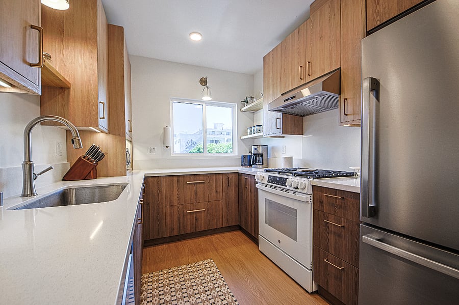 High end chef's kitchen with storage galore!