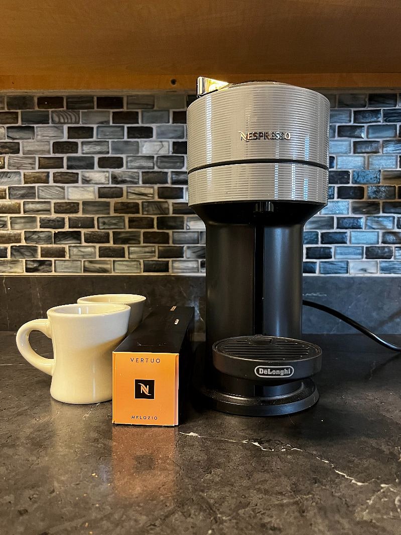 Nespresso Vertuo coffe machine.